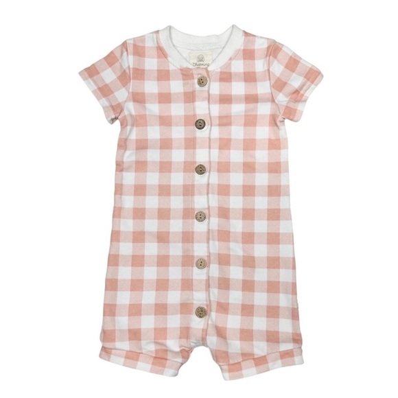 Charming Mary Checkered Romper - Picture 1 of 3